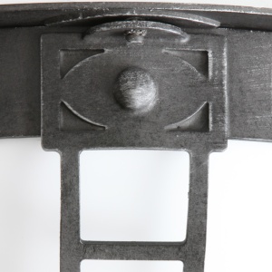 Plafoniera iluminat exterior din fier forjat, diametru 42cm, DE 2578-A 50887 universul-luminii.ro