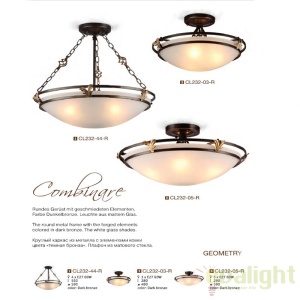 Plafoniera în stil clasic Combinare 48cm MYC232-CL-03-R - Img 3