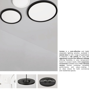Plafoniera incastrata sau aplicata LED CCT Cerium alb - Img 6