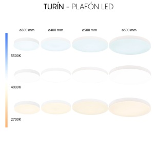 Plafoniera LED 30W, diametru 40cm, TURIN CCT II - Img 5