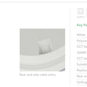 Plafoniera LED CCT baie IP54 Peri 30cm - Img 5