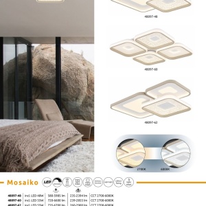 Plafoniera LED CCT cu telecomanda MOSAIKO - Img 12