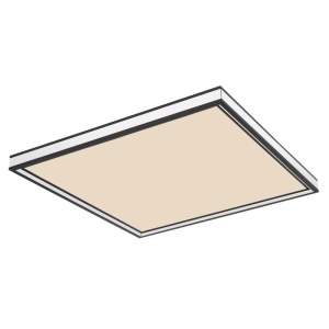 Plafoniera LED cu telefomanda, dimabila design modern Jessy negru mat 45x45cm