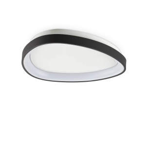 Plafoniera LED design circular Gemini pl d042 on-off 2700k negru