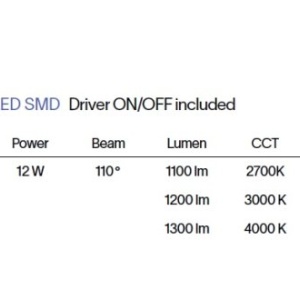 Plafoniera LED design circular, Universal pl d17 round 4000k - Img 4