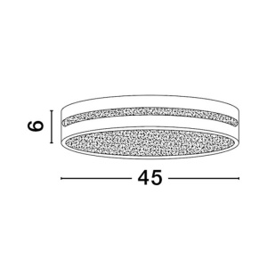 Plafoniera LED design circular WHEEL maro 45cm 137347 universul-luminii.ro