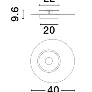 Plafoniera LED design deosebit Valentin 40cm 228587 universul-luminii.ro