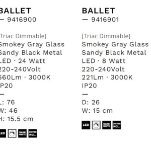 Plafoniera LED design modern BALLET - Img 6