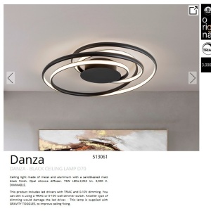 Plafoniera LED design modern circular Danza - Img 6