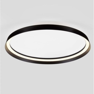 Plafoniera LED design modern circular ORMI negru D-60cm - Img 4