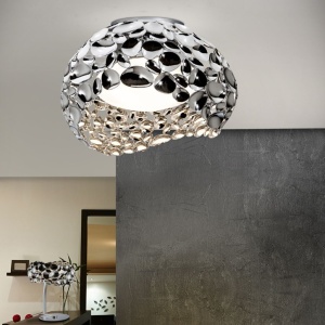 Plafoniera LED design modern diam.46cm Narisa crom SV-266866 188677 universul-luminii.ro
