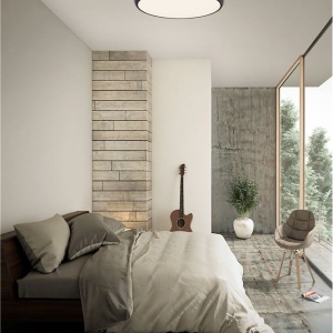 Plafoniera LED design modern Gap negru, 61cm 55167 universul-luminii.ro