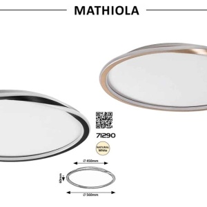 Plafoniera LED design modern Mathiola auriu - Img 9