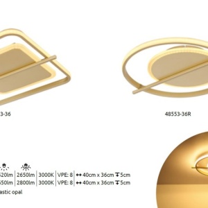 Plafoniera LED design modern Reball auriu - Img 5