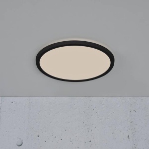 Plafoniera LED design silm IP54 baie Oja 29 negru 3000-4000K 2015026103 NL 90007 universul-luminii.ro