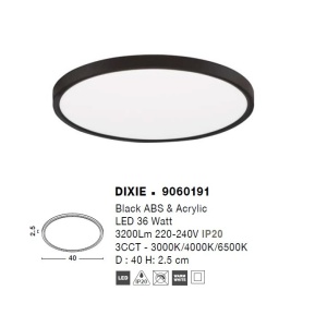 Plafoniera LED design slim DIXIE 40cm 121897 universul-luminii.ro