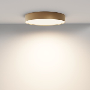Plafoniera LED design tehnic Zoom D-40cm 3000K aurie 218577 universul-luminii.ro