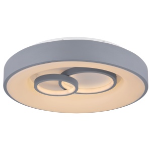 Plafoniera LED dimabila cu telecomanda design modern MAVY alb/gri 48416-50R GL 192197 universul-luminii.ro