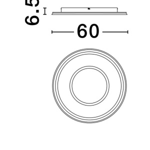 Plafoniera LED dimabila cu telecomanda FIGIN D-60cm 237487 universul-luminii.ro