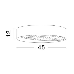 Plafoniera LED dimabila design modern Oby alb 45cm 115537 universul-luminii.ro