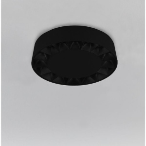 Plafoniera LED exterior moderna IP65 CONVEX negru D-17,6cm - Img 3