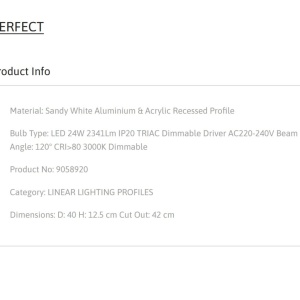 Plafoniera LED incastrabila reglabila PERFECT 40cm alba 3000K Dimmable 77307 universul-luminii.ro