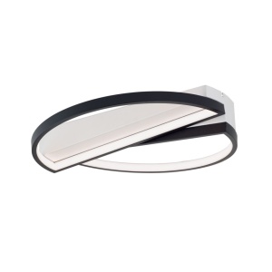 Plafoniera LED moderna design circular OLGA negru/alb - Img 4