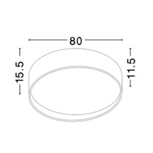 Plafoniera LED moderna Fano 80cm NVL-71045003 82897 universul-luminii.ro