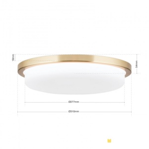 Plafoniera LED moderna LEROX 30cm alama mat 198167 universul-luminii.ro