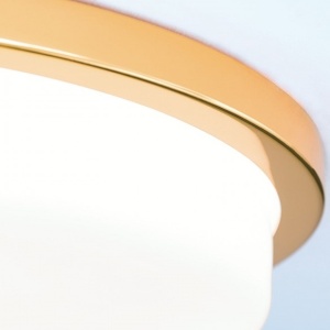 Plafoniera LED moderna LEROX 40cm aurie 24K 198187 universul-luminii.ro