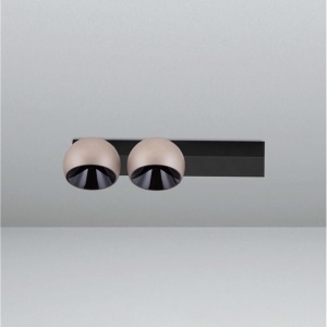 Plafoniera LED moderna stil minimalist LUSA 2L negru/nickel 160207 universul-luminii.ro