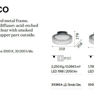Plafoniera LED moderna Topico pl d35 - Img 3