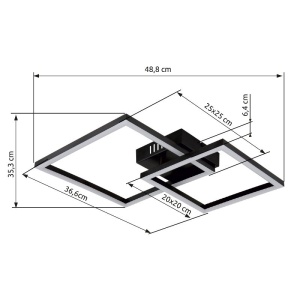 Plafoniera LED moderna TYLER 240447 universul-luminii.ro
