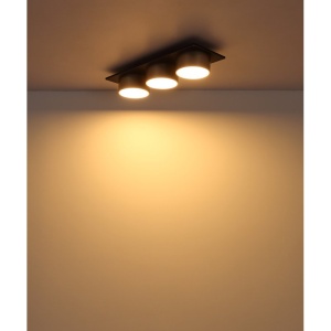 Plafoniera LED negru sampanie RAYMOND 3L - Img 5