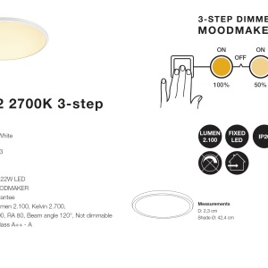 Plafoniera LED Oja 42 2700K MOODMAKER 47286001 NL 72547 universul-luminii.ro