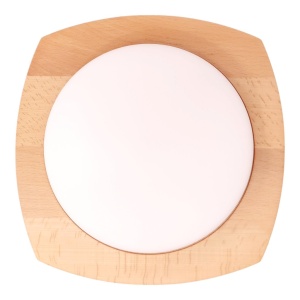 Plafoniera LED rustica fabricata manual din lemn OKIO 231737 universul-luminii.ro