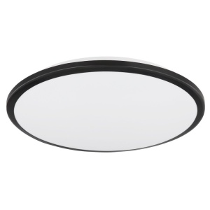 Plafoniera LED slim design circular XANDER negru 162017 universul-luminii.ro