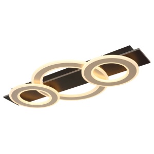 Plafoniera LED slim MDF maro JAYDEN
