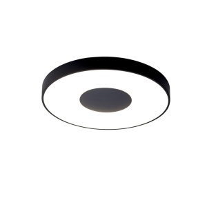 Plafoniera LED Smart dimabila cu telecomanda COIN 50cm neagra