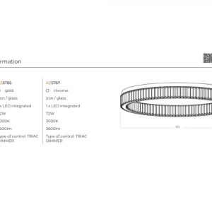 Plafoniera LED SPARK TOP 80 DIMM GO 143587 universul-luminii.ro