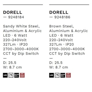 Plafoniera LED stil modern DORELL maro - Img 9