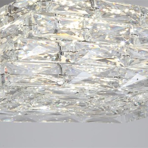 Plafoniera metal cromat si sticla LED Modena 627217 universul-luminii.ro