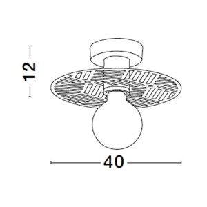 Plafoniera metal design decorativ ERES 138667 universul-luminii.ro