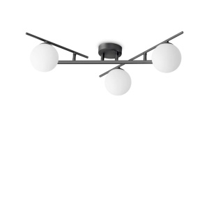 Plafoniera moderna ajustabila Atlas pl3 negru