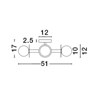 Plafoniera moderna design minimalist LICATO 4L 190167 universul-luminii.ro