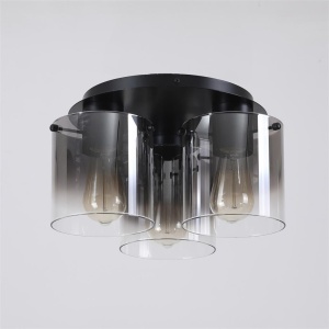Plafoniera moderna Sweden 3L negru, fumuriu 157577 universul-luminii.ro