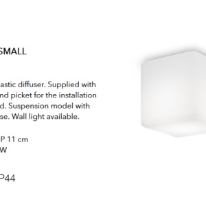 Plafoniera pentru exterior cu protectie IP44 LUNA PL1 SMALL 213200 72157 universul-luminii.ro