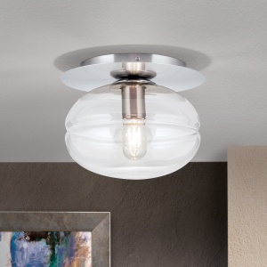 Plafoniera vintage design decorativ RICHARD satin/clar 99137 universul-luminii.ro
