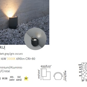 Proiector LED exterior iluminat arhitectural fatade cladiri IP65 NOBORU 82867 universul-luminii.ro
