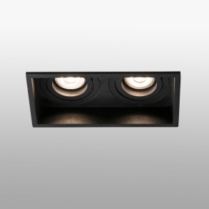 Rama Spot incastrabil tavan orientabil HYDE SQ 2L negru - Img 3